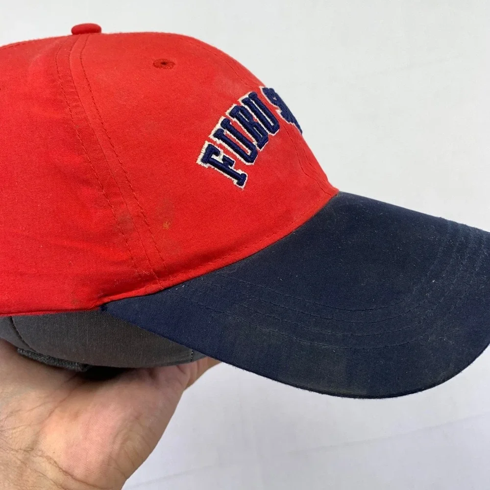 Vintage FUBU Sport Baseball Cap Hat Red Blue Youth‎ Size Adjustable